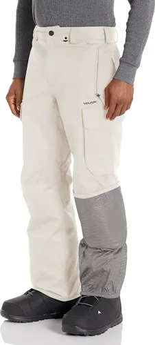 Miniatura 3 de Volcom Pantalones de snowboard V.CO Hunter Cargo para hombre, Negro, estática