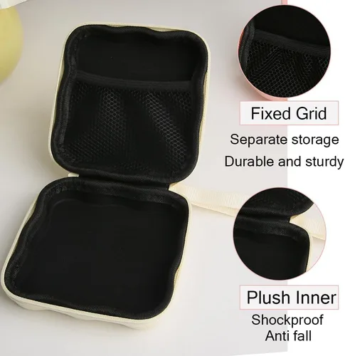Miniatura 6 de Funda de almacenamiento para cargador, diseño de ondas, protector de cargador de viaje, organizador de cables para auriculares, caja