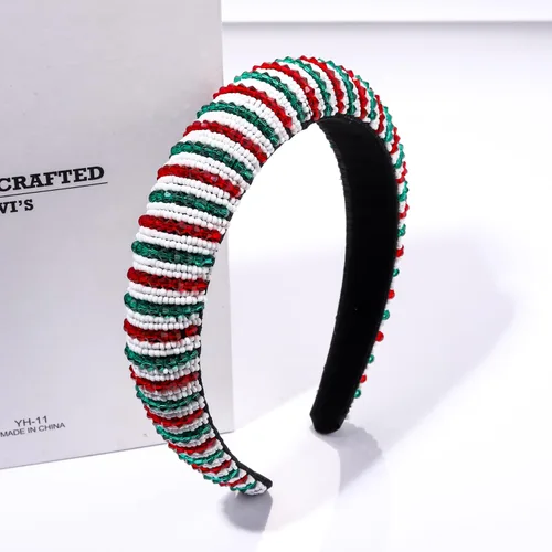 Miniatura 15 de Diadema con cuentas de poni, diadema de Raninbow, cinco de mayo, cinco de mayo, disfraz de fiesta, accesorio para el cabello, con cuentas de arco