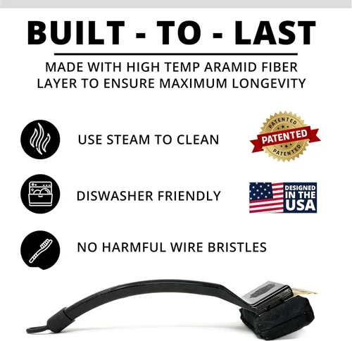Miniatura 2 de Grill Rescue Cabezal de limpieza de raspador reemplazable para barbacoa, [Rescue-Mejorado], sin cerdas, herramientas raspadoras duraderas y únicas