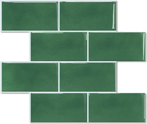 Miniatura 17 de STICKGOO Azulejos de Subway de 10 Hojas para Despegar y Pegar para Salpicadero, Azulejos de Vinilo Autoadhesivos Negros para Pared, Salpicadero