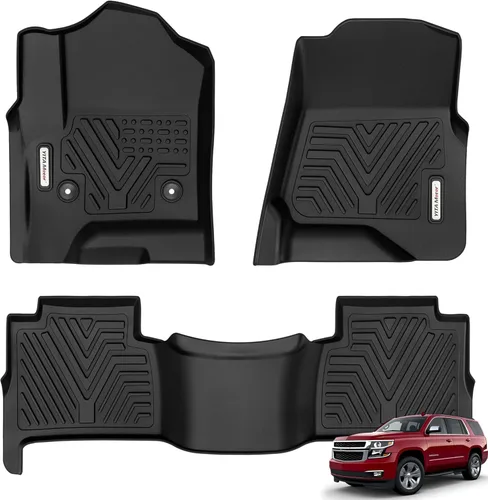 YITAMOTOR Alfombrillas de suelo aptas para Chevrolet Tahoe y GMC Yukon 2015-2020, revestimientos de suelo de TPE para todo tipo de clima, accesorios
