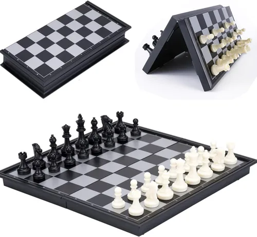 Miniatura 8 de Chess Sets Travel Board Games - 7.9 Inches Magnetic Small Pocket Chess Set for Teens & Adults, Folding Portable Chess Gifts Classic 2-Player