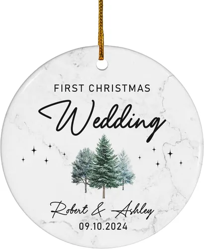 Miniatura 17 de FLOCHIL Adorno personalizado para la primera Navidad del bebé con nombre de foto, adorno personalizado para la primera Navidad, regalos para bebés