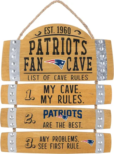 Miniatura 9 de FOCO Letrero colgante de pared con logotipo de equipo de la NFL