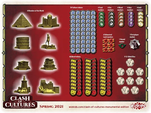 Miniatura 7 de Clash of Cultures: Monumental Edition Board Game WizKids - Nueva edición