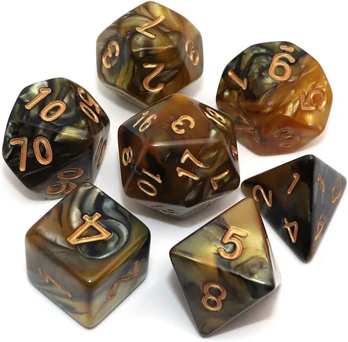 Miniatura 24 de Juego de dados DND de brillo azul y rojo para juegos de rol de Calabozos y Dragones, Warhammer, D&D, juegos de mesa, dados poliédricos Rojo mezclado