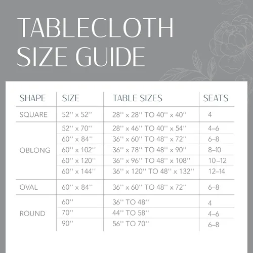 Miniatura 5 de Elrene Home Fashions Villeroy and Boch New Wave - Mantel de tela de lino con borde metálico, redondo, 90 pulgadas, blanco/plateado