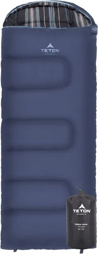 Saco de dormir Teton Junior, 20 grados y 0 grados. Finalmente, saco de dormir para niños, niñas, todos los niños, cálido y cómodo, para todo tipo de