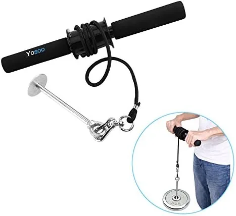 Miniatura 7 de Entrenador de rodillos de muñeca y antebrazo, entrenador de antebrazo, entrenamiento de fuerza de brazo, equipo de fitness para gimnasio en casa