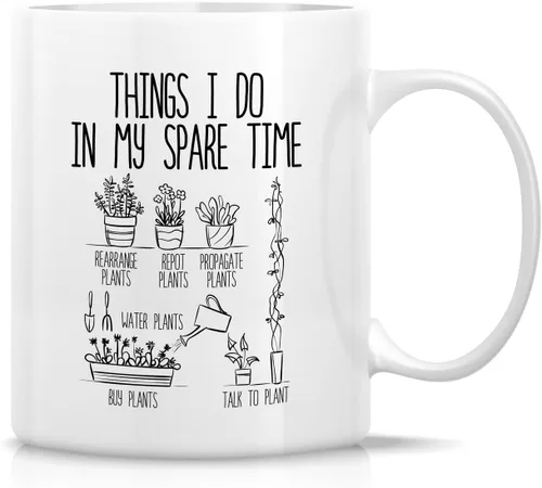 Miniatura 11 de Retreez Taza divertida – Florist cause Badass Miracle Worker isn't an Official Job Tittle Gardener - Tazas de café de cerámica de 11 onzas
