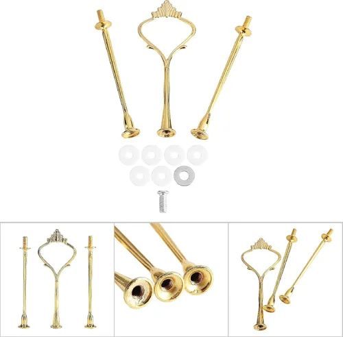 Miniatura 7 de Accesorios de hardware para soporte de pasteles, bandeja para cupcakes, mango de soporte de plato de frutas, soporte de montaje para manualidades