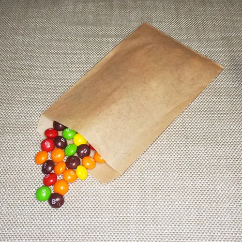Miniatura 7 de CuteBox - 100 bolsas de regalo de papel plano marrón kraft de 4 x 6 pulgadas para mercancías, manualidades, recuerdos de fiesta, venta al por menor