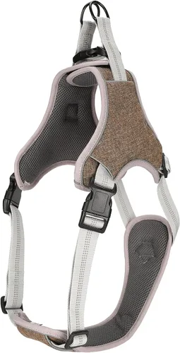 Miniatura 2 de Gavigain Arnés ajustable para perro, correas reflectantes, nailon transpirable, placa de pecho antideslizante, seguro con un clic, alivio
