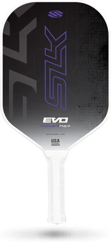 Miniatura 21 de Selkirk Sport SLK Evo Pickleball Paletas Evo Power, control e híbrido Pala de pickleball de fibra de vidrio o fibra de carbono Control Púrpura