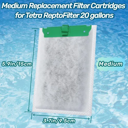 Miniatura 2 de Cartucho de filtro de acuario compatible con filtros de alimentación Tetra Whisper Bio-Bag, cartuchos de filtro de repuesto para cartuchos Tetra