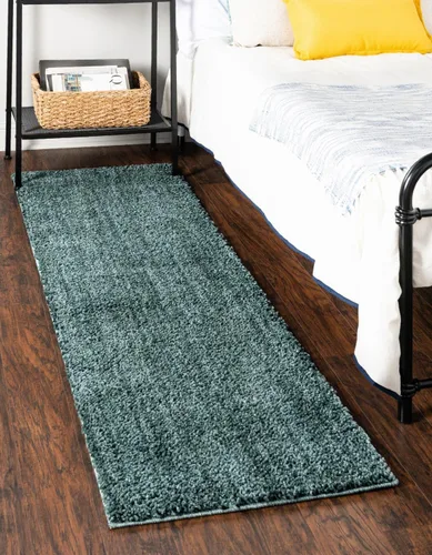 Miniatura 21 de Unique Loom Shaggy Chic Collection - Alfombra de área lanuda (9 pies 4 pulgadas x 12 pies 2 pulgadas, rectangular, color blanco sal marina)