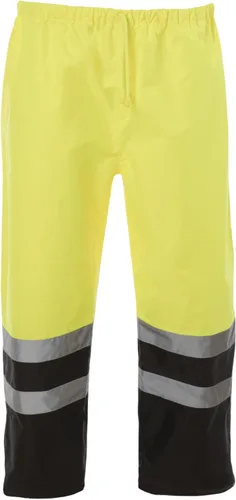 Miniatura 9 de JORESTECH Pantalones de seguridad impermeables de alta visibilidad: rayas reflectantes, cumplimiento ANSI y parte inferior ajustable Naranja Negro