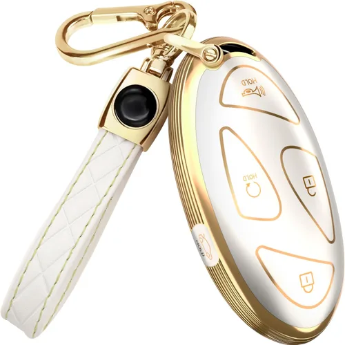 Miniatura 13 de Lucrum Compatible con funda para llavero Hyundai y llavero de cuero, funda para llavero para Santa Fe, Sonata, Tucson, Grandeur, Ioniq 5, Palisade