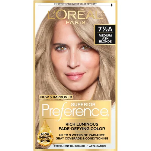 Miniatura 30 de L'Oreal Paris Superior Preference - Tinte permanente luminoso que desafía la decoloración, tinte para el cabello hasta 9 semanas de resplandor, 5C