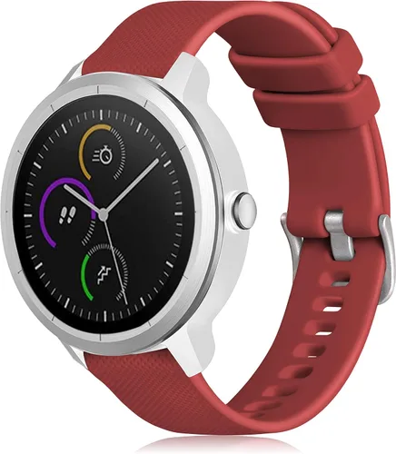 Miniatura 11 de GEAK Compatible con correas de reloj Garmin Vivoactive 5/Garmin Vivoactive 3, banda de silicona de 20 mm para Vivoactive 3 Music/Vivomove