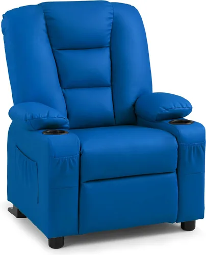 Miniatura 13 de MCombo Sillón reclinable para niños grandes para edades 3+, Silla reclinable para niños, Sillón reclinable para niños pequeños con portavasos, Cuero