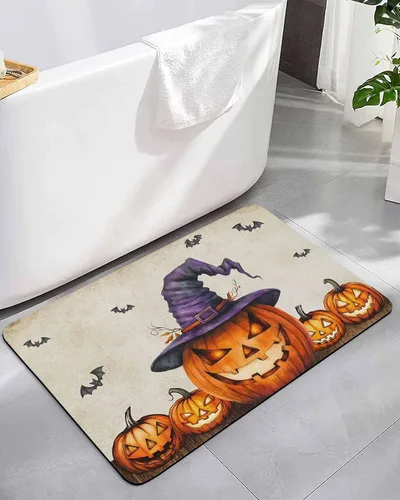 Miniatura 10 de Tapete de baño con diseño de árbol de flores, antideslizante, de secado rápido y absorbente, tierra de diatomeas, cocina, ducha, fregadero, lavable