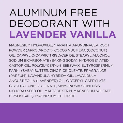 Miniatura 7 de Dr Teal's Desodorante sin aluminio, lavanda vainilla con aceites esenciales, 2.65 oz (paquete de 3)