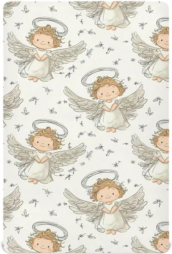 Miniatura 36 de vvfelixl Sábanas de cuna para niños y niñas, animales de granja, vacas, tréboles, transpirables, para colchón de cuna, suaves y transpirables, 39 x