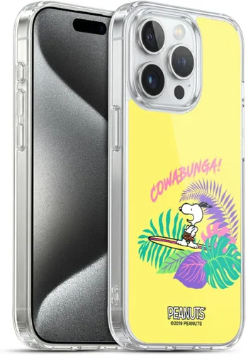 Miniatura 180 de Head Case Designs Peanuts Tropical Surf Snoopy Aloha Disco Gel Funda con licencia oficial [protección de grado militar] compatible con Apple iPhone