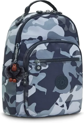 Miniatura 11 de Kipling Mochila pequeña Seoul para mujer, duradera, correas acolchadas para el hombro con funda para tableta, bolsa, Firma Emb, Mochila para tableta