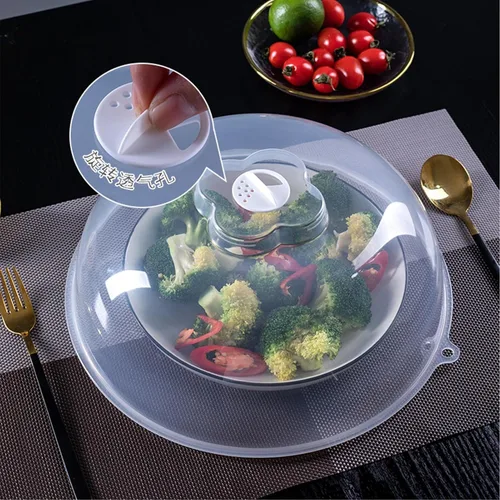 Miniatura 7 de Cubierta de salpicaduras de microondas para alimentos – Cubierta grande para alimentos para microondas – Cubierta protectora de placa a prueba