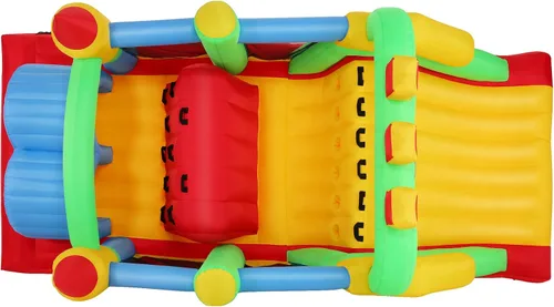 Miniatura 9 de Whubefy Carrera de obstáculos inflable gigante de 18 x 8.2 pies para niños grandes de 3 a 6 8 a 12 años con tobogán extragrande, túneles de arrastre