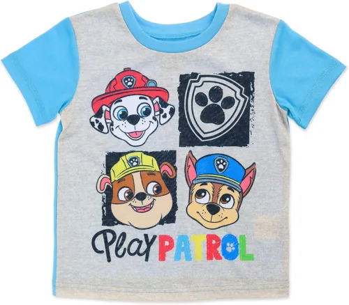 Miniatura 2 de Paw Patrol Conjunto de pijama para niños, camiseta y pantalones cortos de 2 piezas