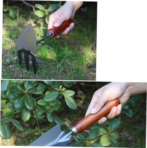 Miniatura 3 de VICASKY 1set Mini Iron Garden Tools Set Thicken Stoving Varnish Shovels for Planting Weeding Cultivating Durable and Lightweight Gardening Tools for