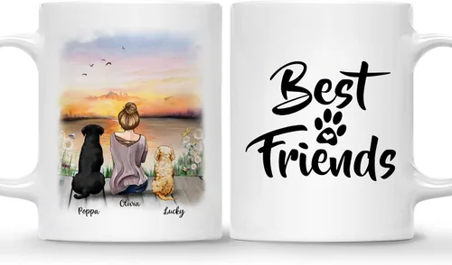 Miniatura 14 de Gossby Taza personalizada – Taza personalizada para perro, taza para mamá, taza para amantes de los perros, taza para mascotas, taza de café