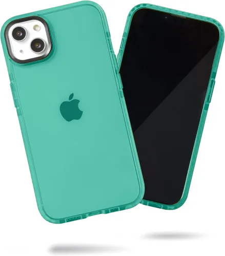 Miniatura 119 de SteepLab Funda de barrera para iPhone 13, protección de 360 grados que absorbe impactos con bisel elevado y colores llamativos (cielo azul brillante)