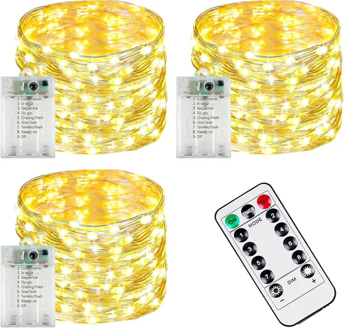 Miniatura 23 de 30LED Acorn Fairy Lights Battery Operated Fall String Lights Indoor Decor Remote Control, 8 Lighting Modes, IP44 Waterproof, Timer & Dimmable