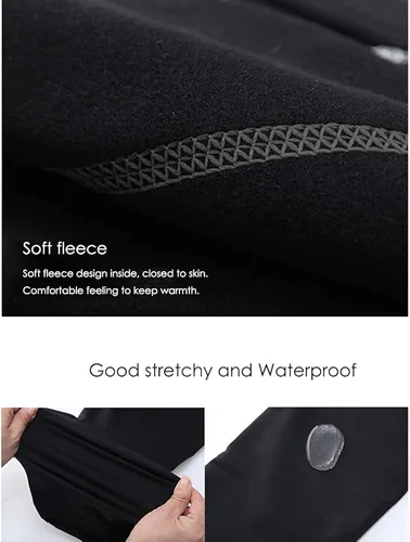 Miniatura 6 de Chaqueta de patinaje artístico en espiral, pantalones de forro polar para niñas, pantalones negros para mujer, Negro