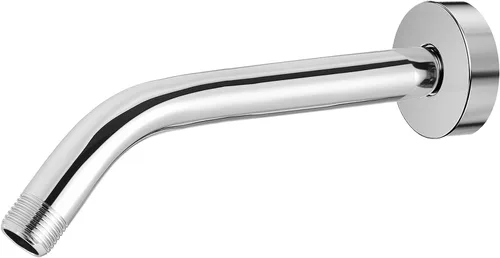 Miniatura 8 de Brazo de ducha con brida, tubo de ducha montado en la pared, adecuado para ducha fija de repuesto y cabezal de ducha de mano (6 pulgadas, cromado)