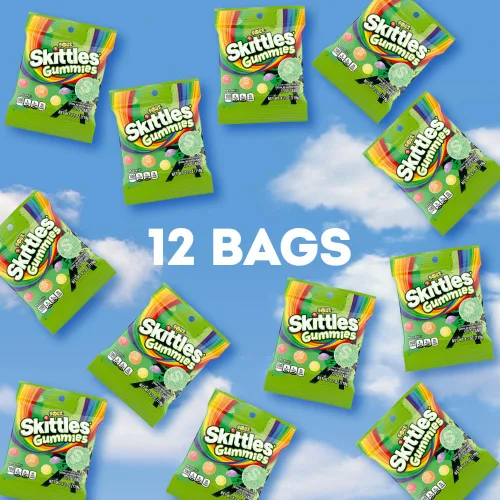 Miniatura 5 de SKITTLES Gomitas Ácidas, Bolsas de 4.2 Oz (Paquete de 12) Dulces a Granel