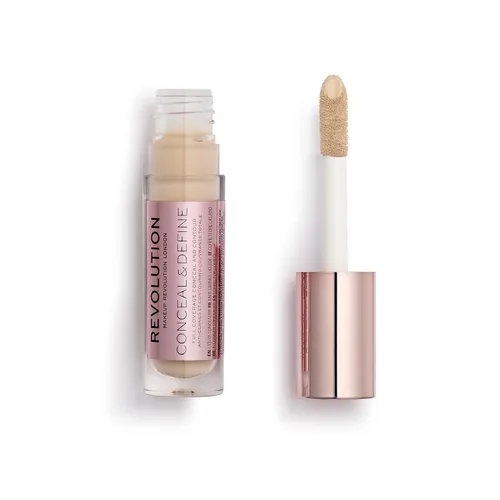 Miniatura 2 de Makeup Revolution Oculta y define el corrector, cobertura completa y acabado mate, C3.5 para tonos de piel claros y claros, vegano y libre