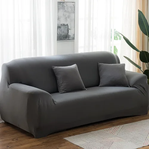 Miniatura 14 de Morbuy Funda súper elástica para sofá, 4 piezas de elastano, funda de sofá modular de color sólido con parte inferior elástica, protector de muebles
