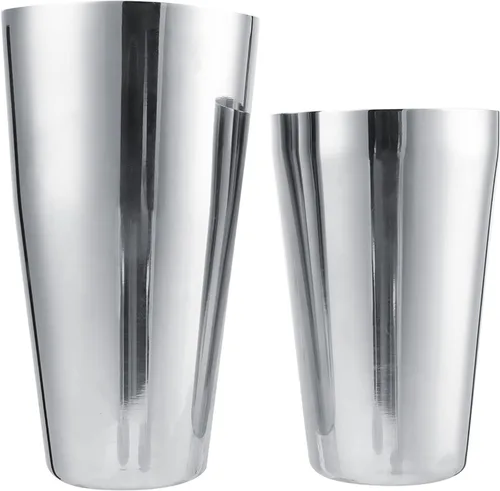 Miniatura 10 de Cocktail Shaker Set Bar Cocktail Tools for Mixed Drink, Stainless Steel Cocktail Shaker Set Bartender Kit(600/450ml)