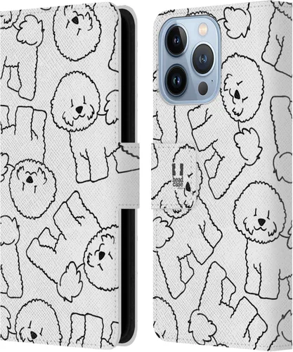 Miniatura 8 de Head Case Designs Airedale Terrier Dog Breed Patterns 4 Leather Wallet Case Compatible with Apple iPhone 13 Pro