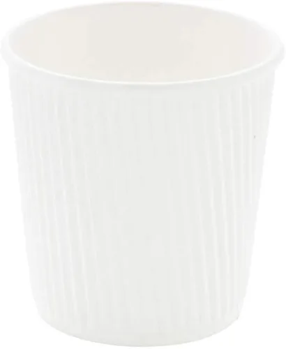 Miniatura 5 de Vasos desechables blancos de 4 onzas para bebidas calientes de 500 unidades con diseño de pared ondulada: No necesitan fundas - Perfectos