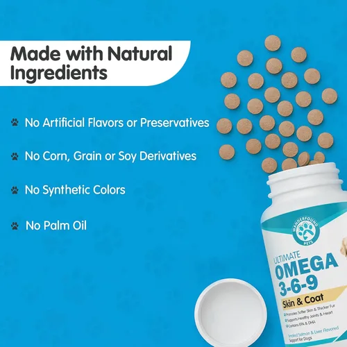 Miniatura 4 de Wanderfound Pets - Omega 3 para perros, aceite de pescado para piel y pelaje para perros, alivio de la picazón del perro, salud