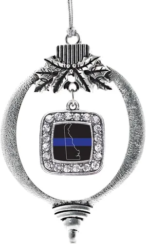Miniatura 76 de Inspired Silver - Nana púrpura - Adorno de Navidad plateado - Adorno cuadrado para árbol de Navidad con circonita cúbica - Decoración colgante