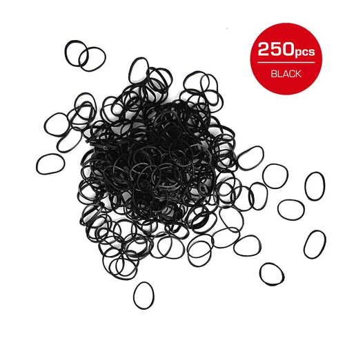 Miniatura 5 de RED by Kiss 250 mini bandas de goma, bandas elásticas para el cabello suaves para niños, niñas, mujeres, hombres y niños, pequeños accesorios
