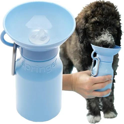 Miniatura 20 de Springer by Springland Botella de agua para perro, dispensador de botellas de agua portátil de viaje para perros, regalo para perros visto